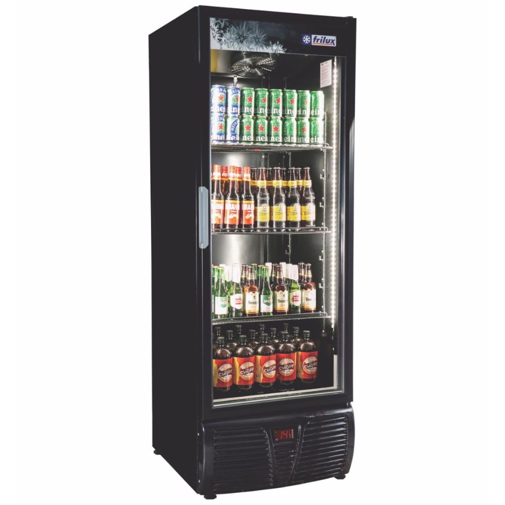 Cervejeira Porta de Vidro 570 Litros Preta Frilux 220v | FastStore PDP