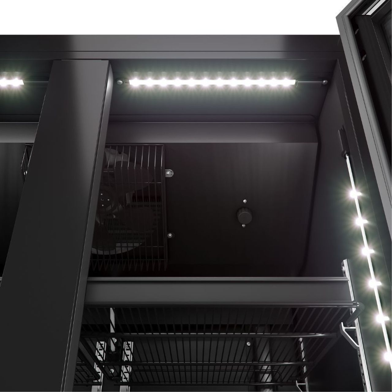 Expositor All Black Porta Dupla 752 Litros VB70AH Metalfrio