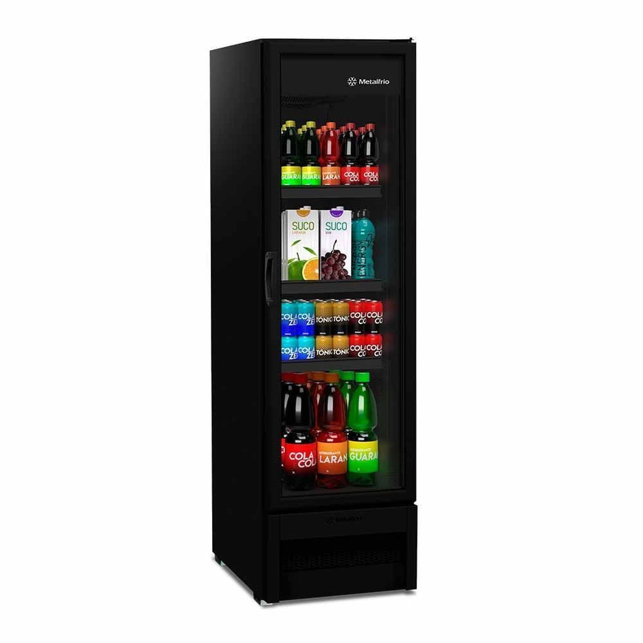 レイニ　Pretorio EV-300 Refrigerador Expositor Slim 343 Litros VB28 All Black Metalfrio
