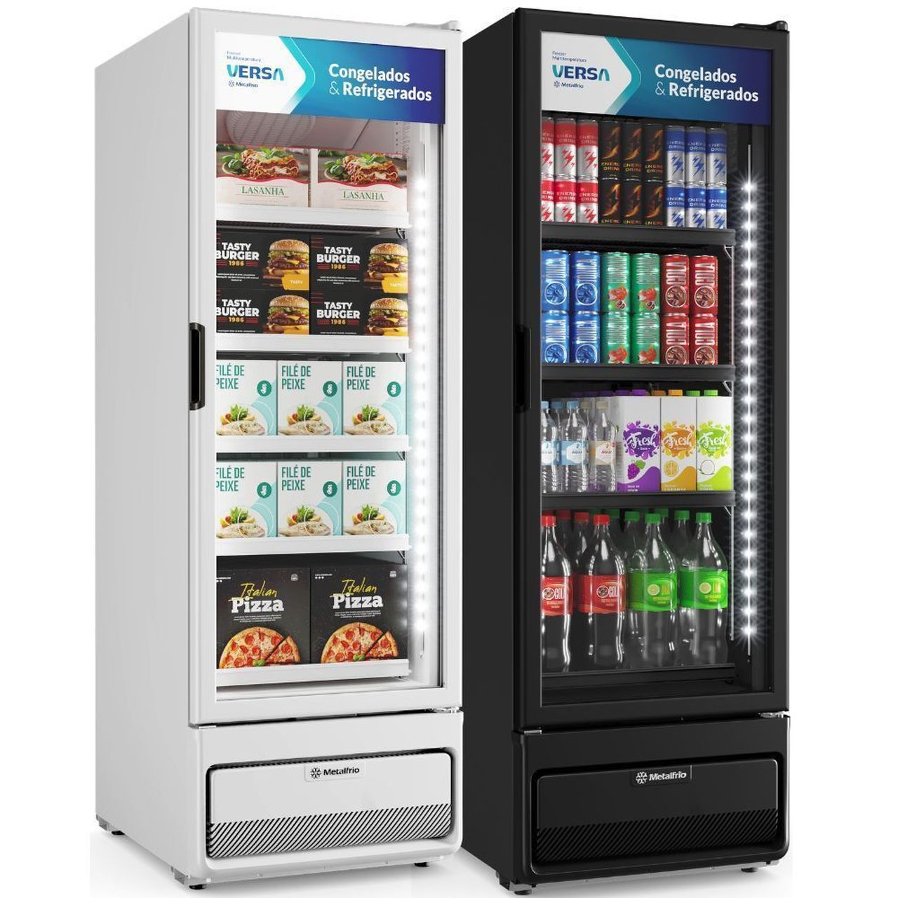 Freezer Vertical Multitemperatura 557L VM50AH Versa Metalfrio